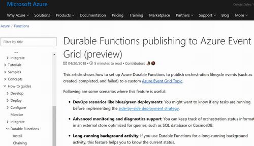 Microsoft Azure の Durable Functions に対して付加機能を提案・実装し、Contributeしました。